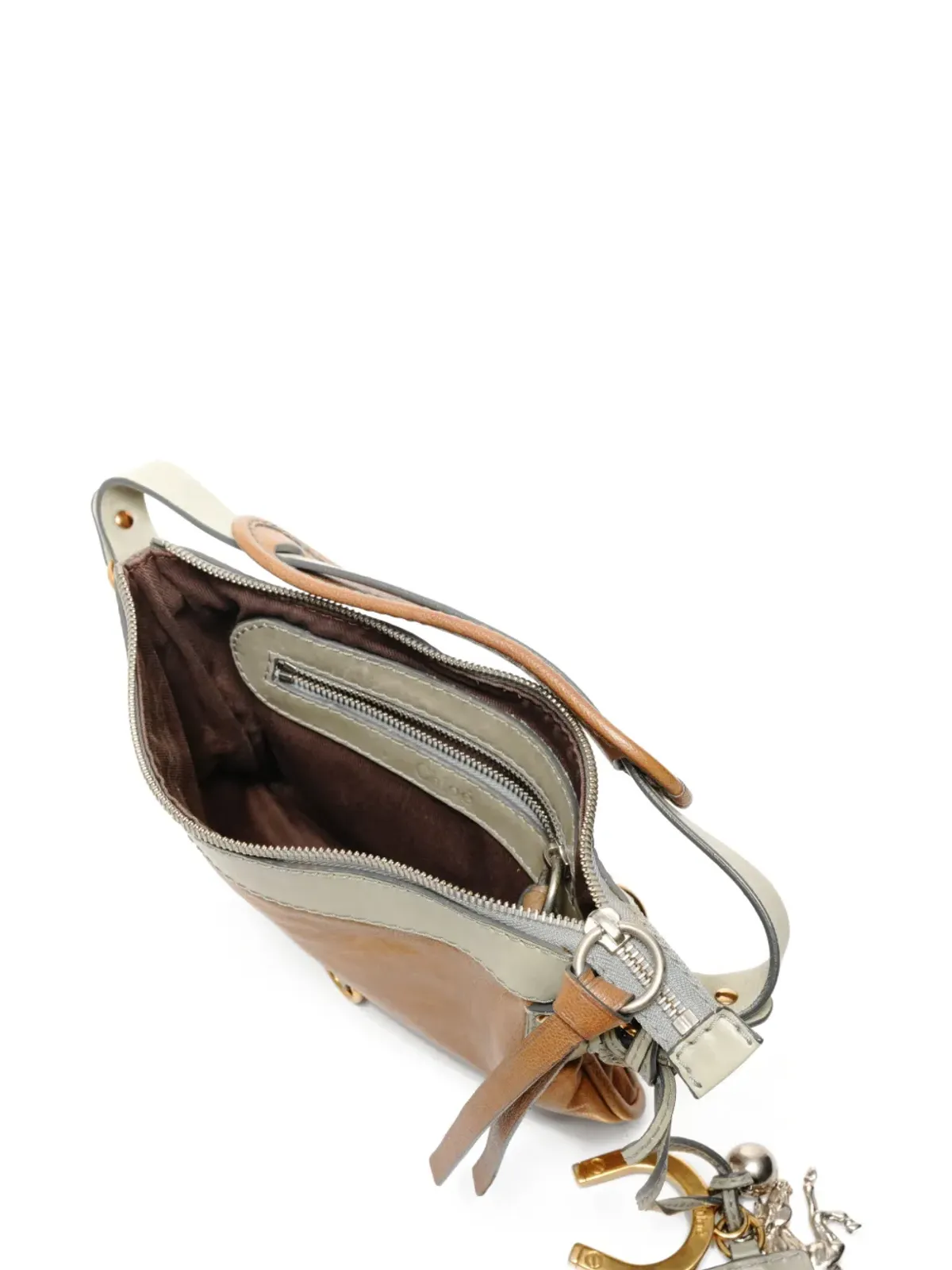Chloé Pre-Owned 2000-2020s horse-charm shoulder bag - Brown - 画像3