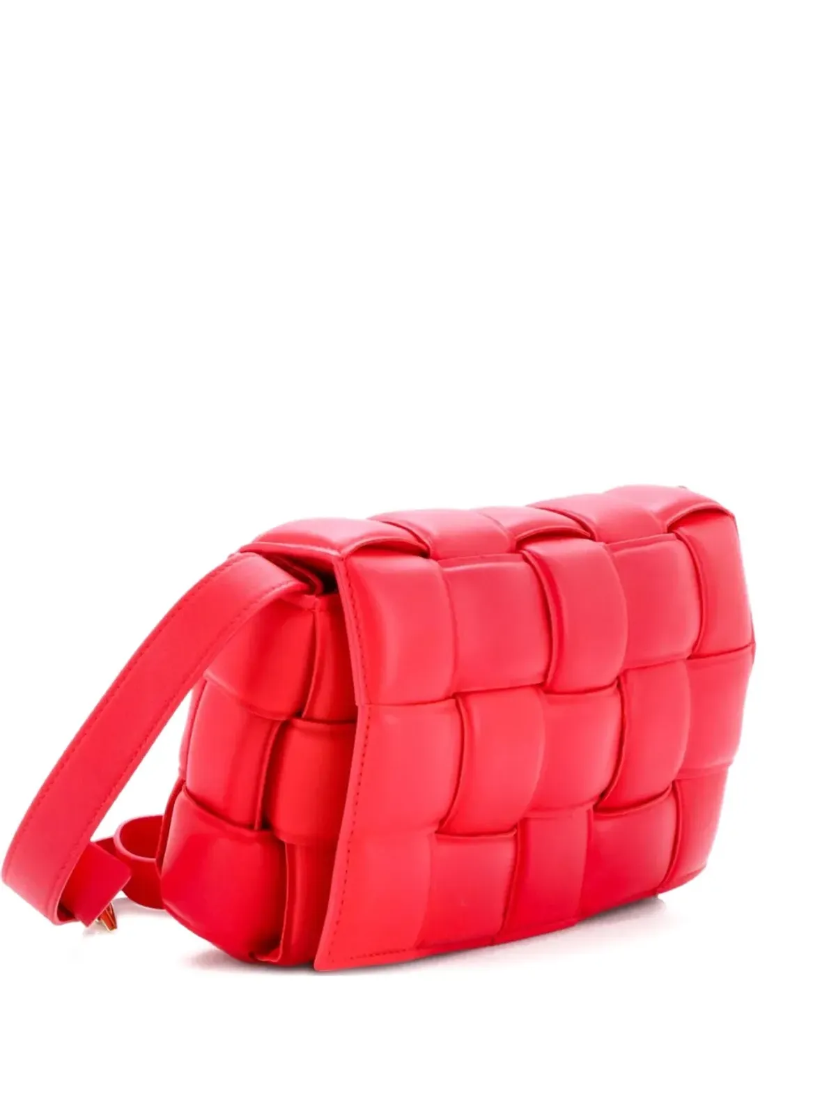 Bottega Veneta ヴィンテージ カセット パディド マキシ イントレチャート レザー クロスボディバッグ - 画像3