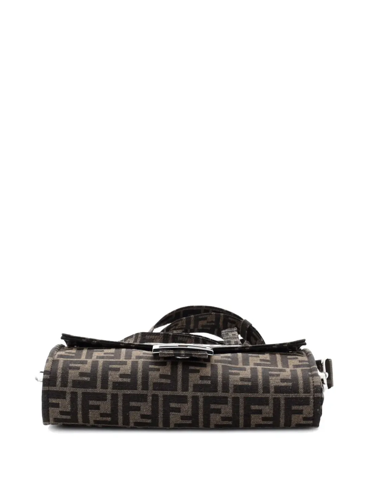 Fendi Pre-Owned x FRGMT 折りたたみ式バゲットバッグ Zuccaキャンバス ショルダーバッグ - 画像4