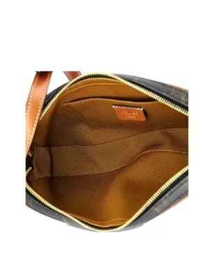 Celine Pre-Owned キュイール・トリオンフ カメラショルダーバッグ コーティングキャンバス×レザー 小型クロスボディバッグ - Brown - サムネイル5