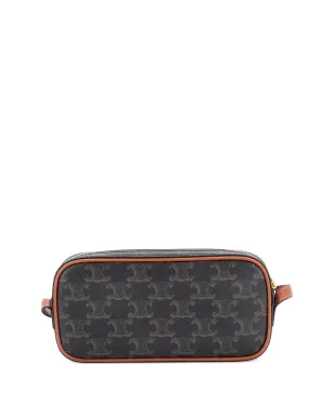 Celine Pre-Owned キュイール・トリオンフ カメラショルダーバッグ コーティングキャンバス×レザー 小型クロスボディバッグ - Brown - サムネイル4