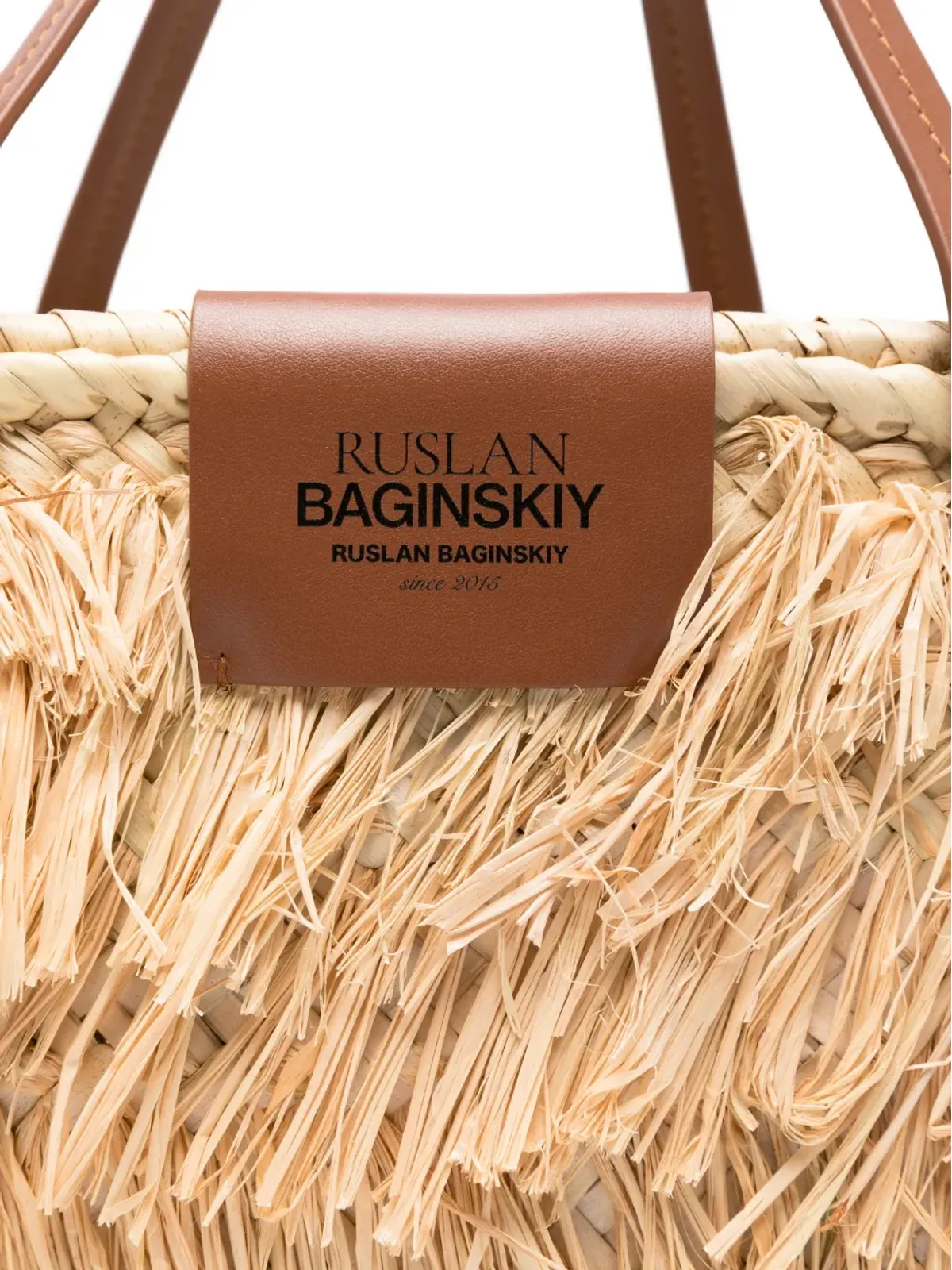 Ruslan Baginskiy フリンジ付きトップハンドルトートバッグ - 画像4