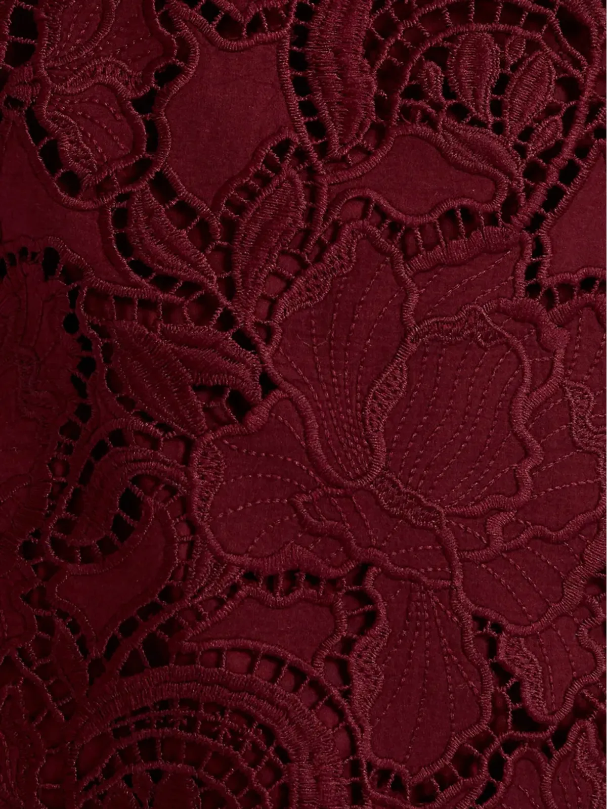 ERDEM 花柄レース ミニドレス - レッド - 画像5