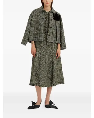 ERDEM ツイード ノースリーブ ミディドレス - サムネイル2