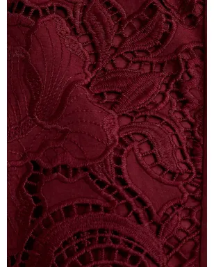 ERDEM フリル付きレースミディドレス - サムネイル5