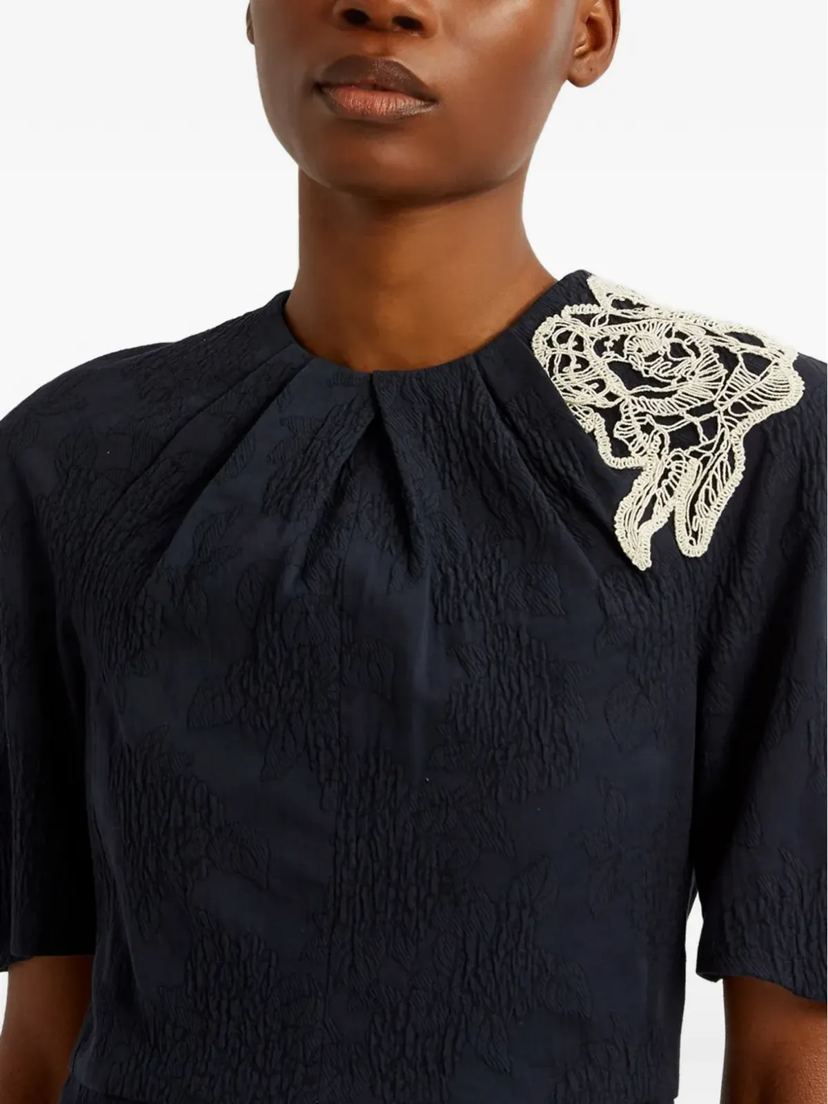 ERDEM フローラル刺繍ドレス - 画像4