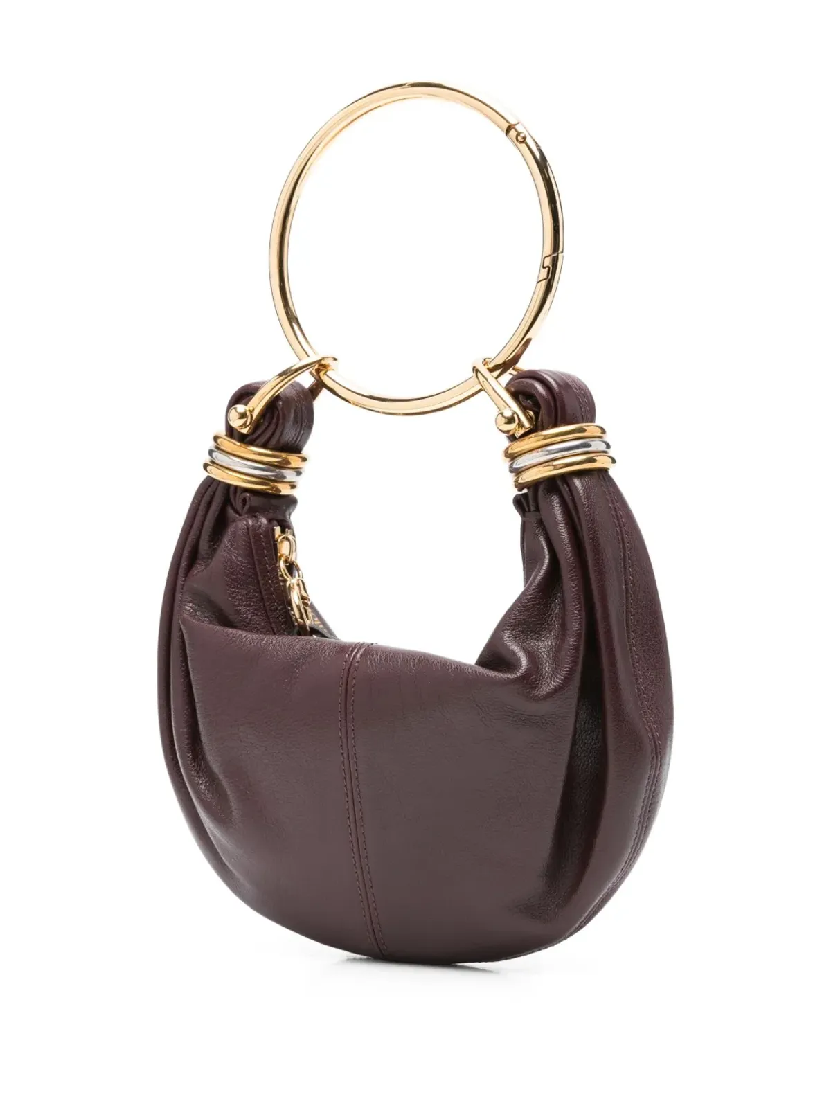 Chloé サークルハンドル レザー トートバッグ - 画像3