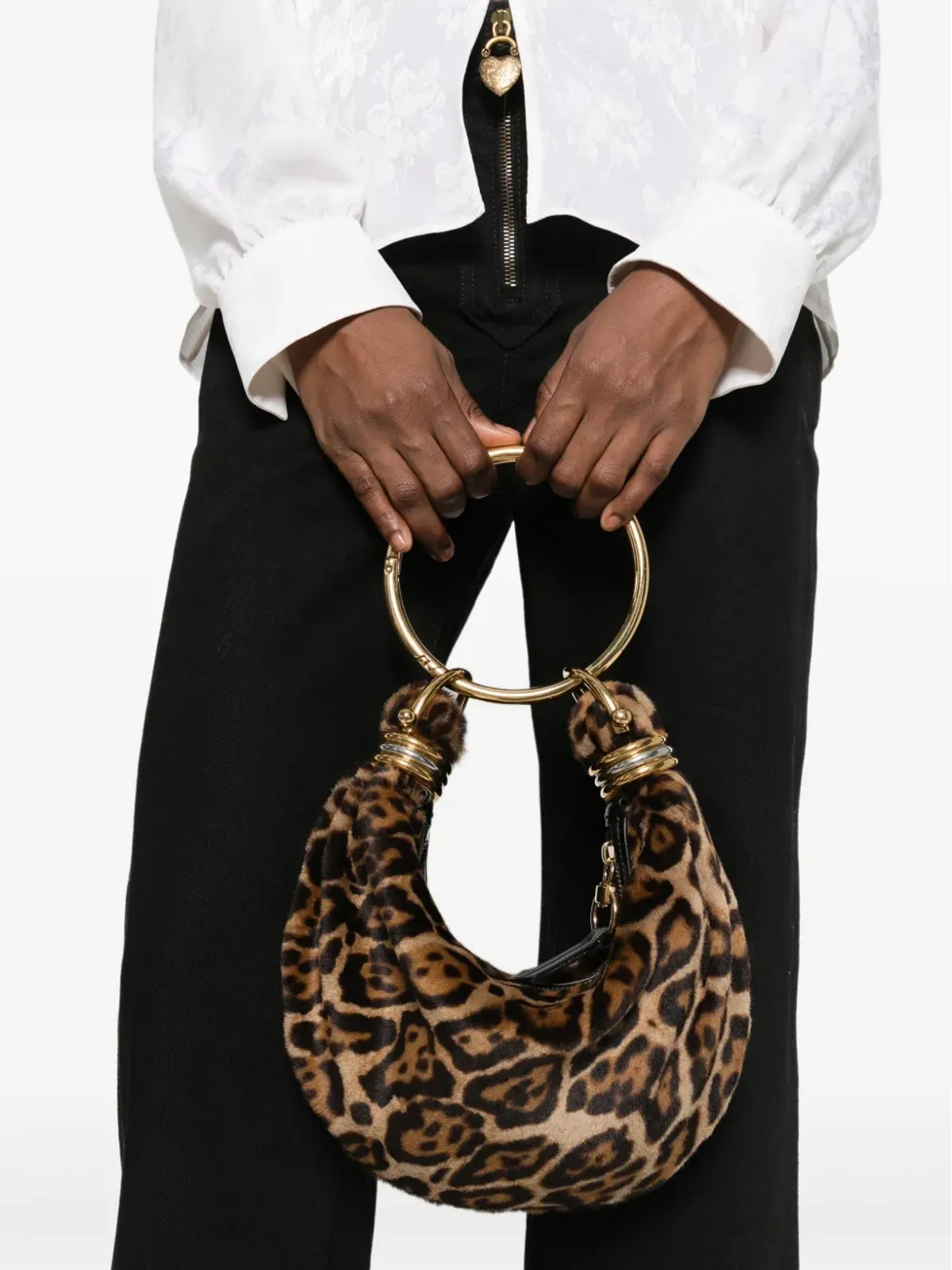 Chloé ブレスレットハンドルのシアリングショルダーバッグ - 画像2