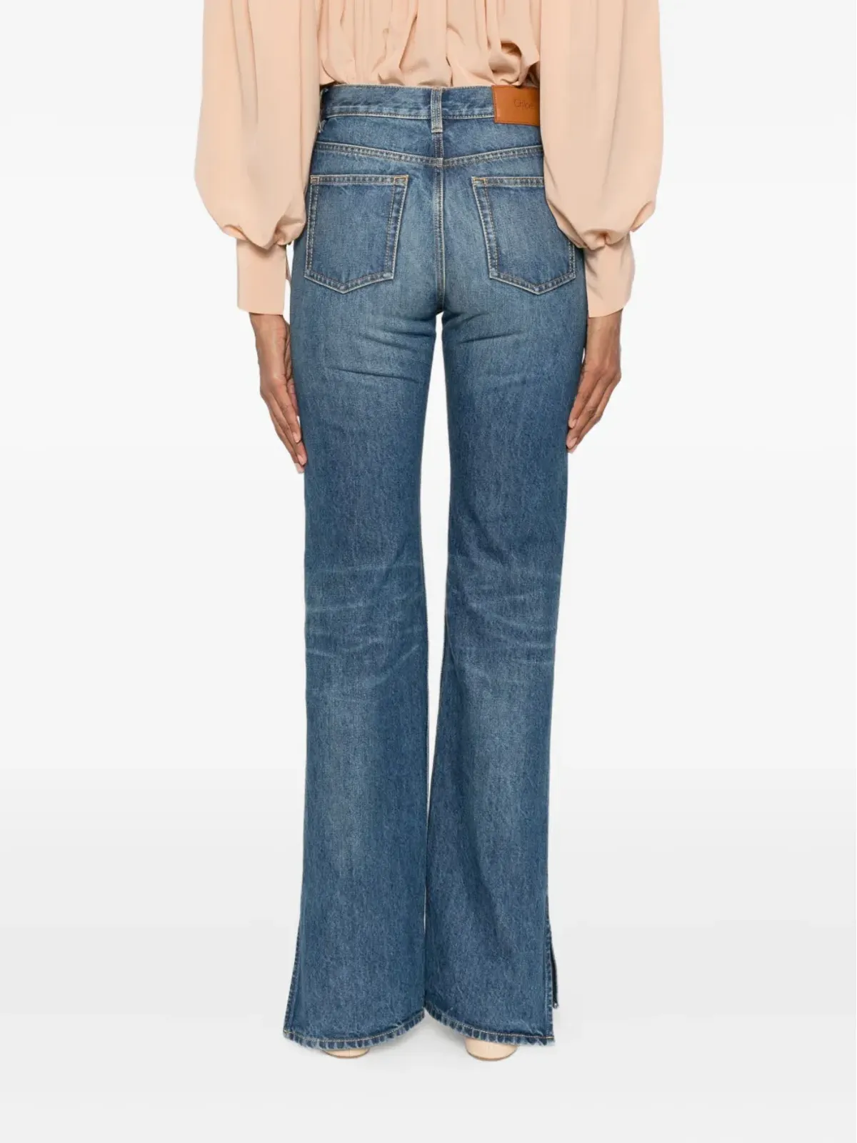 Chloé サイドスリット ストレートレッグジーンズ - ブルー - 画像4