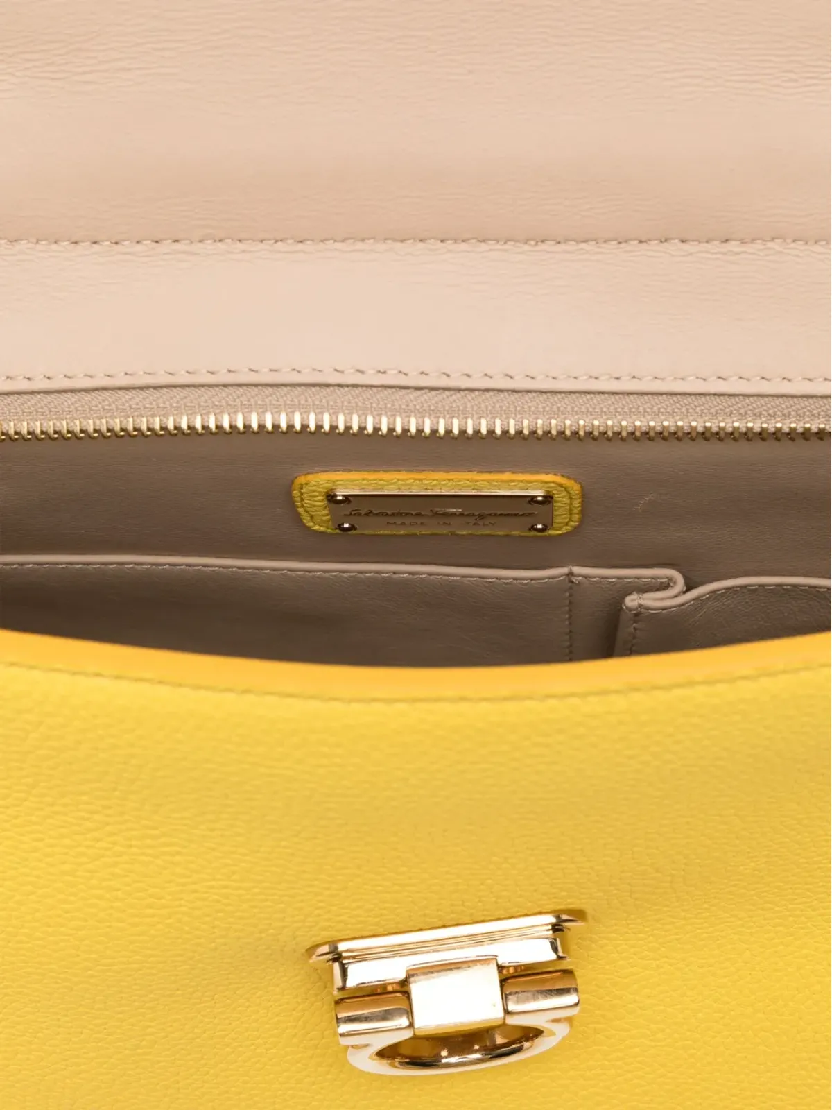 Ferragamo Pre-Owned Sofia two-way handbag - Yellow - 画像4