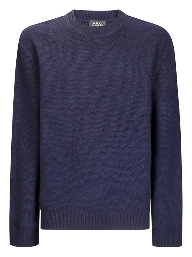 A.P.C. A.P.C. テクスチャードウール クルーネック セーターの商品画像