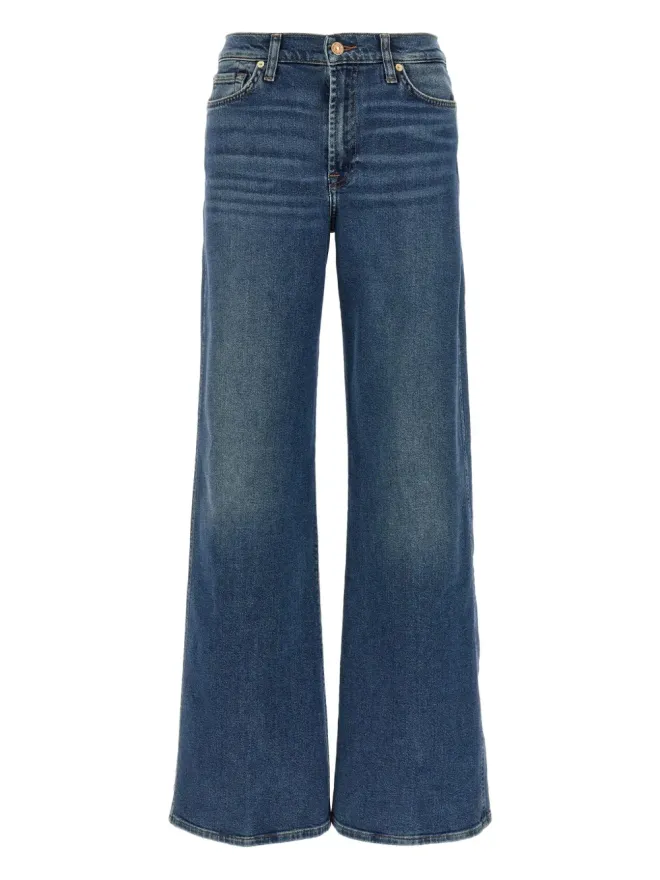 7 For All Mankind 7 For All Mankind ストーンウォッシュド・ワイドレッグジーンズの商品画像