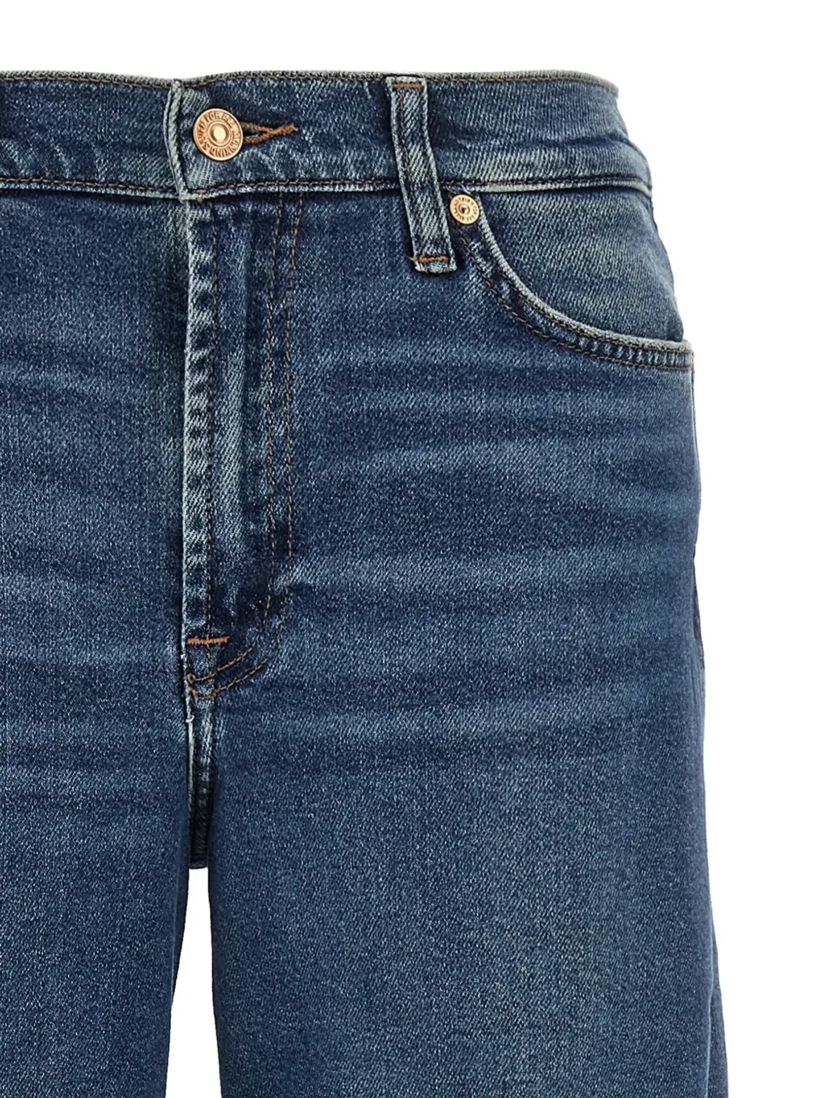 7 For All Mankind ストーンウォッシュド・ワイドレッグジーンズ - 画像4