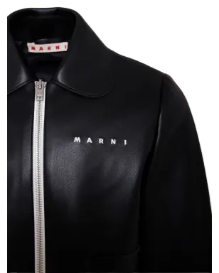 Marni Kids ロゴ刺繍ジップフロントジャケット - サムネイル3