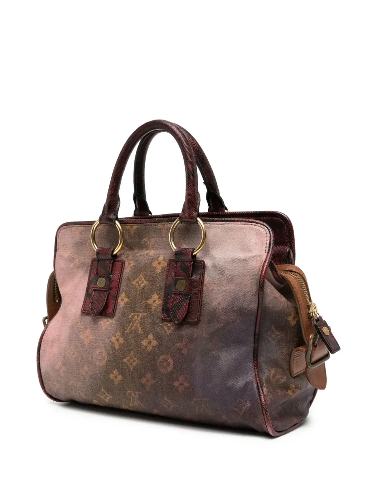 Louis Vuitton Pre-Owned x Richard Prince Graduate Jokes ハンドバッグ（レッド） - 画像2