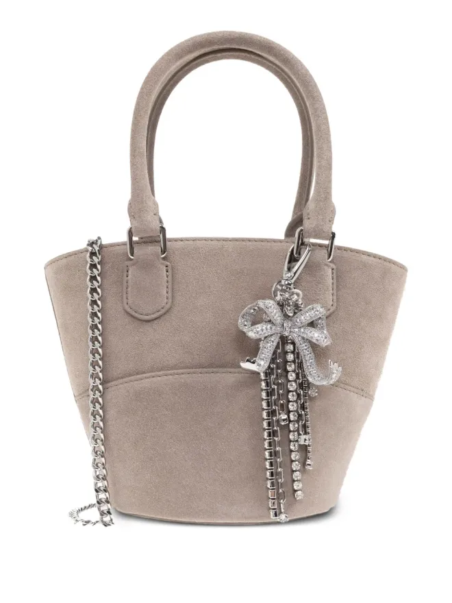 self-portrait Self-Portrait チャームディテール スエード バケットバッグの商品画像