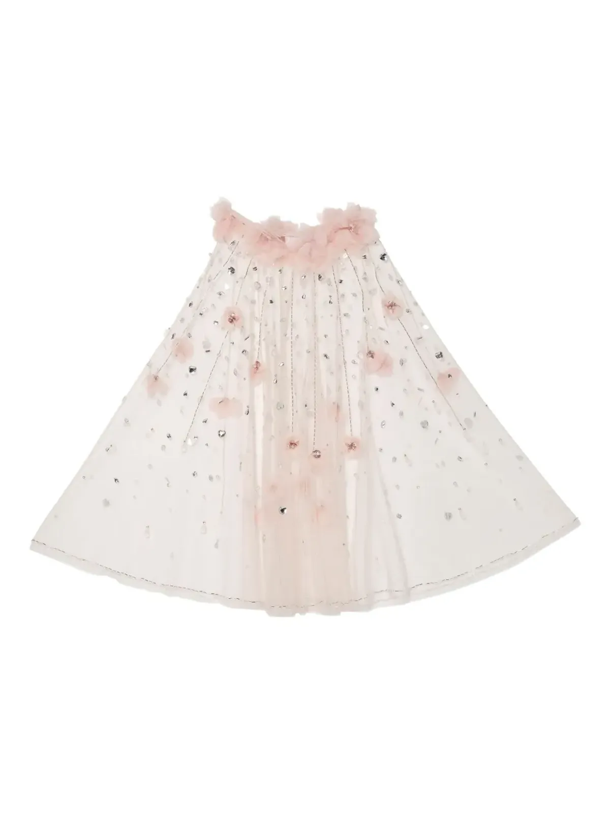 Tutu Du Monde Amira 花モチーフ付きスパンコール ケープ - 画像2