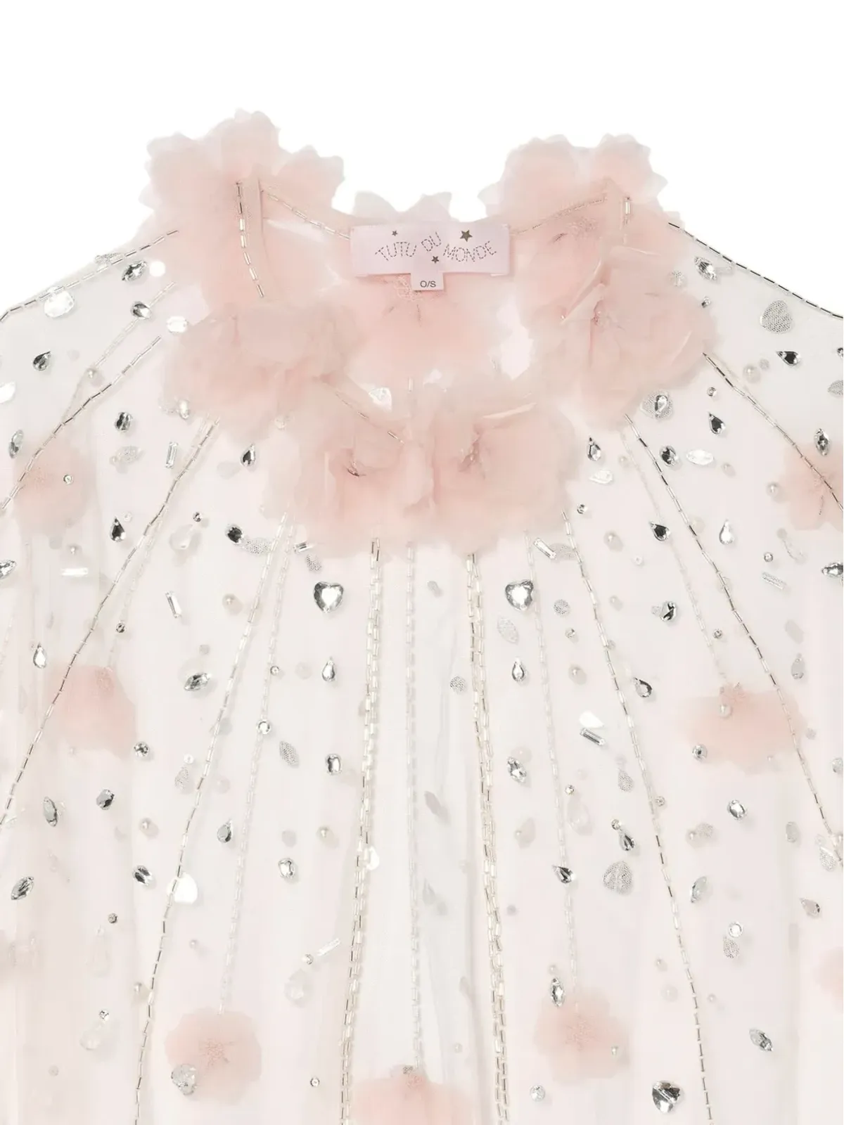 Tutu Du Monde Amira 花モチーフ付きスパンコール ケープ - 画像3