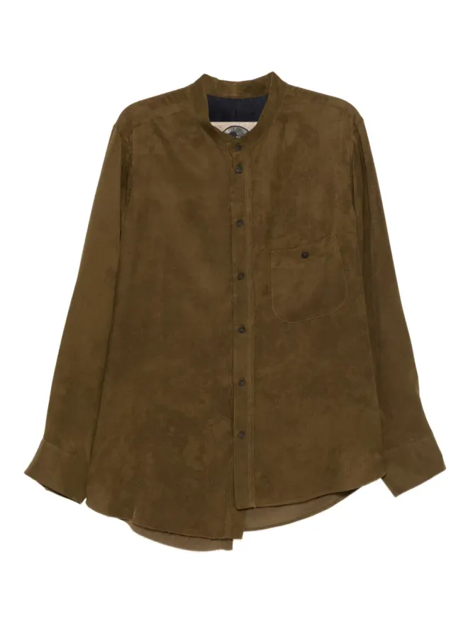 Ziggy Chen Ziggy Chen silk shirt - Greenの商品画像