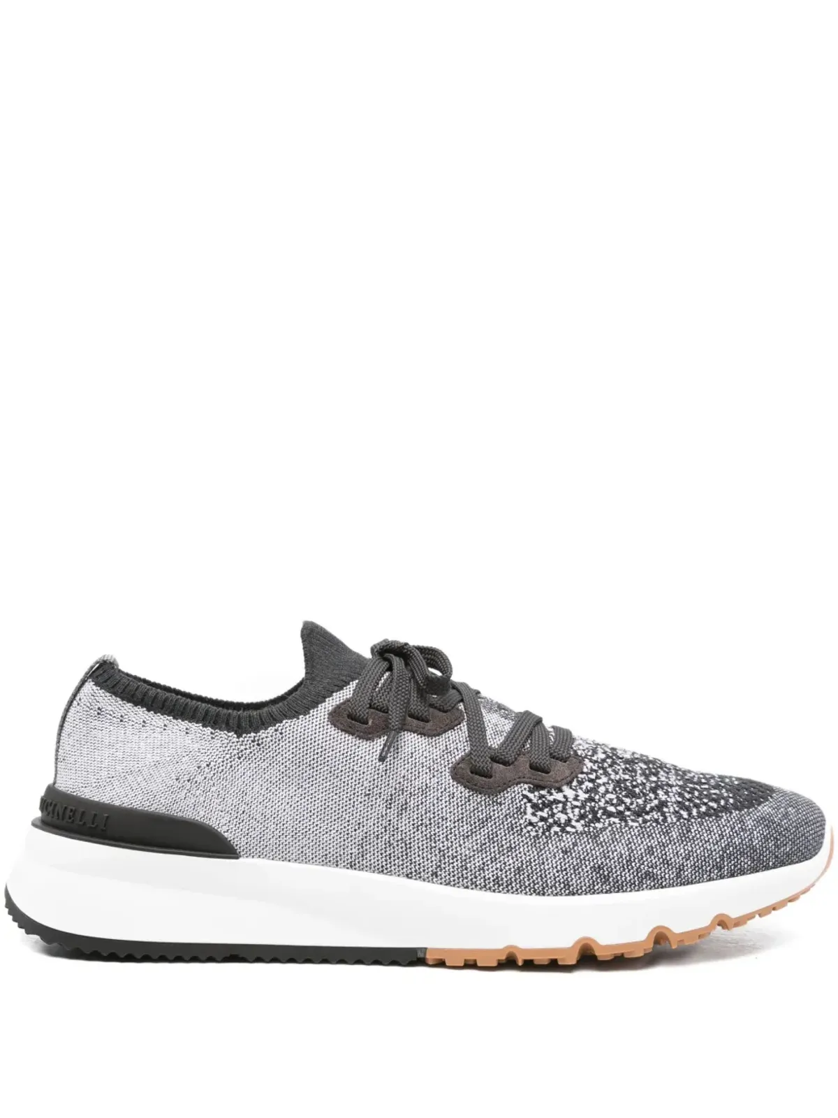 Brunello Cucinelli ニットスニーカー ブラック - 画像1