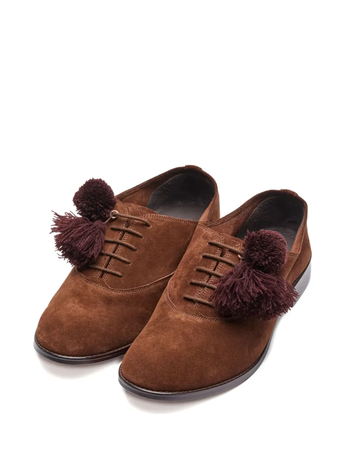 Suicoke pompom-embellished loafers - Brown - 画像2