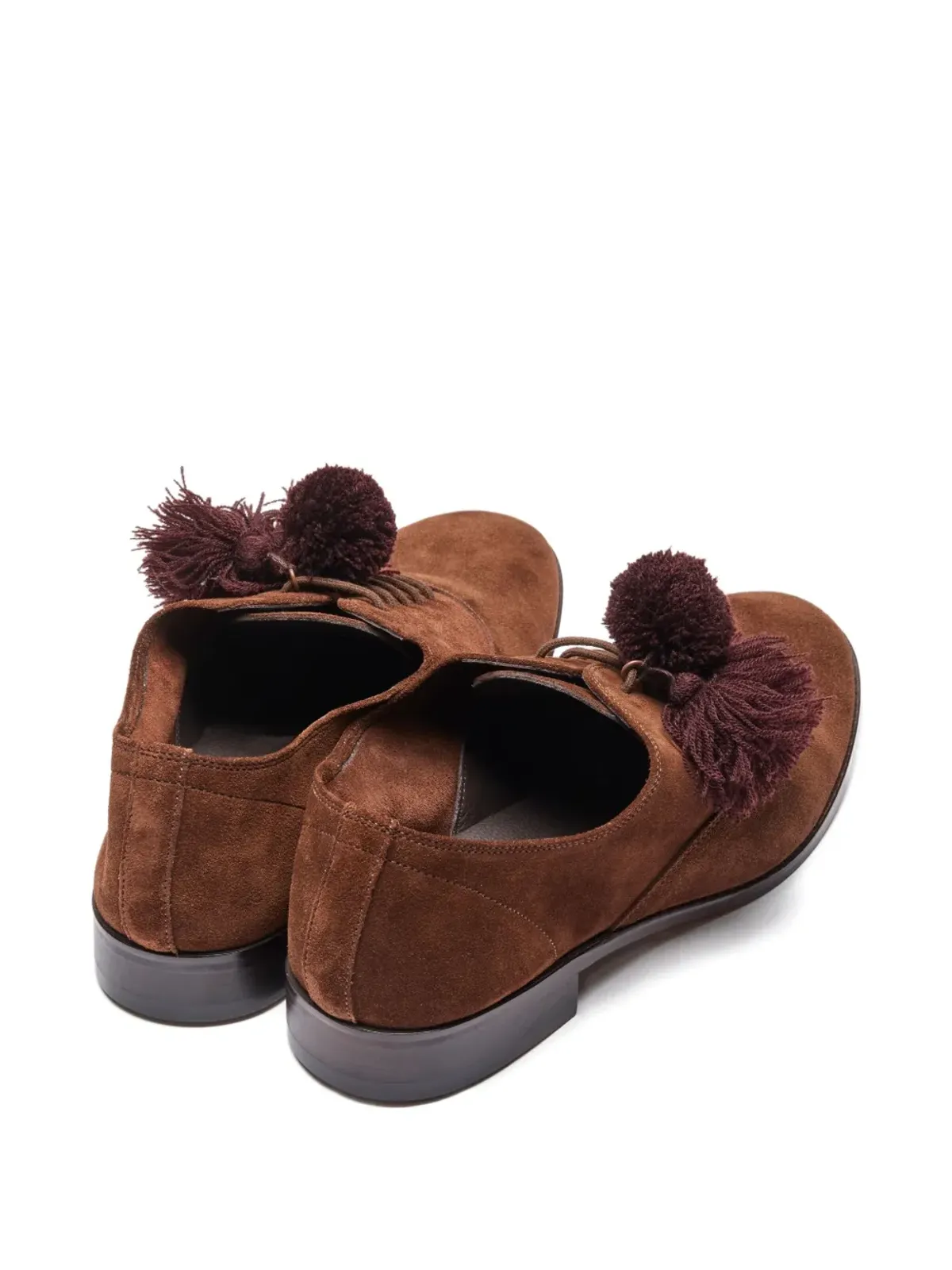 Suicoke pompom-embellished loafers - Brown - 画像3