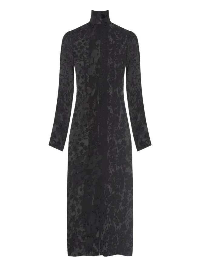 Marine Serre Marine Serre 花柄プリント ティネック マキシドレスの商品画像