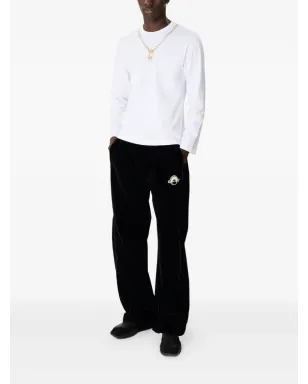 Marine Serre ネックレスプリント長袖Tシャツ - White - サムネイル2