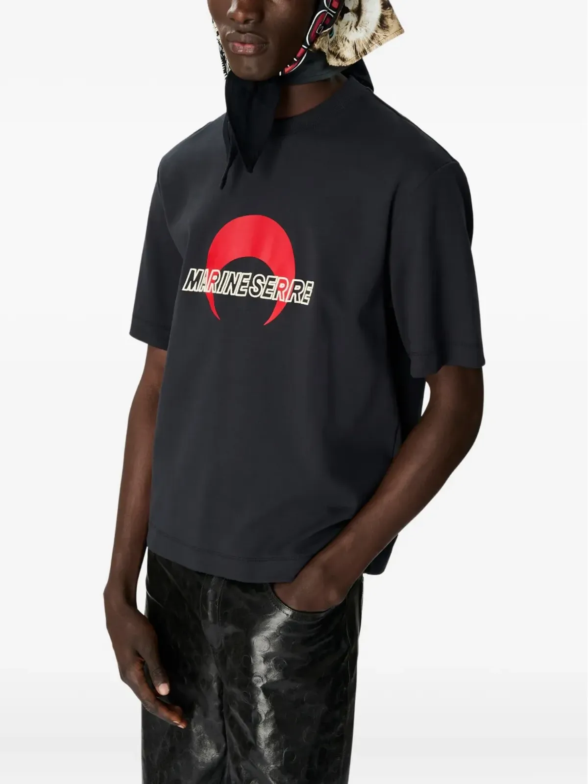 Marine Serre ロゴTシャツ - 画像2