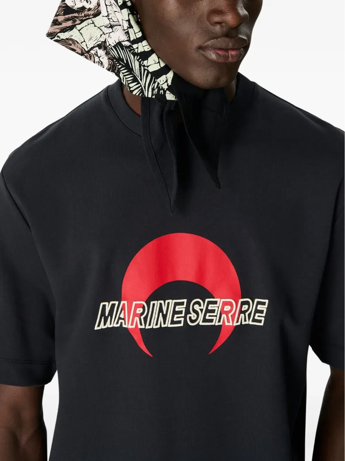Marine Serre ロゴTシャツ - 画像4