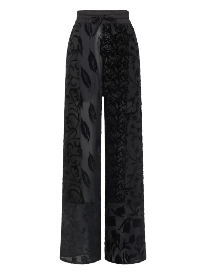 Marine Serre Marine Serre 花柄プリントのドローストリングパンツの商品画像