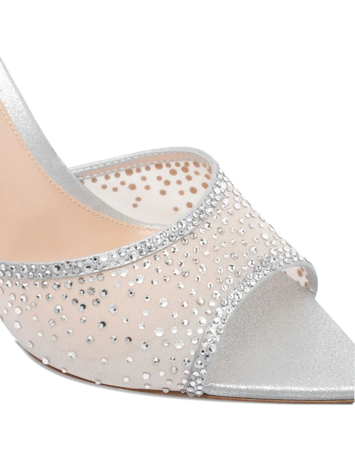 Gianvito Rossi クリスタル装飾ヒールミュール - 画像4