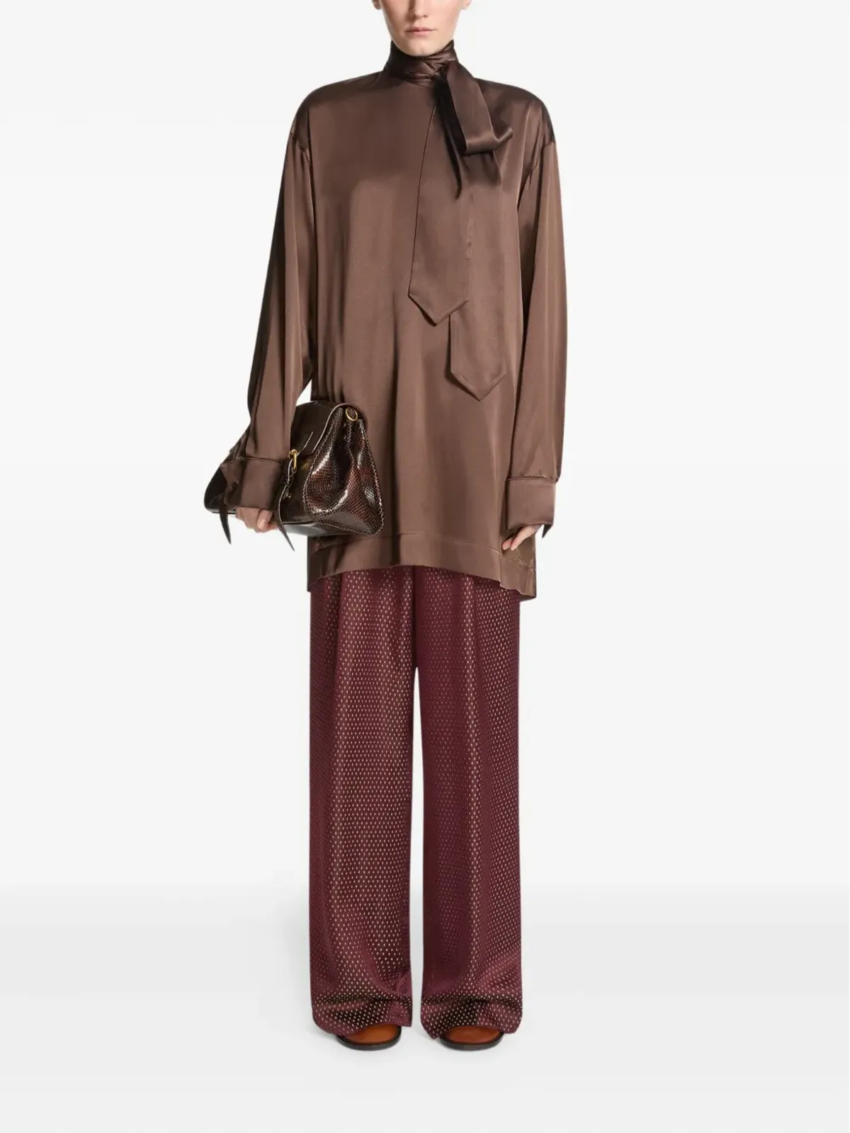 DRIES VAN NOTEN タイネック ブラウス - 画像2