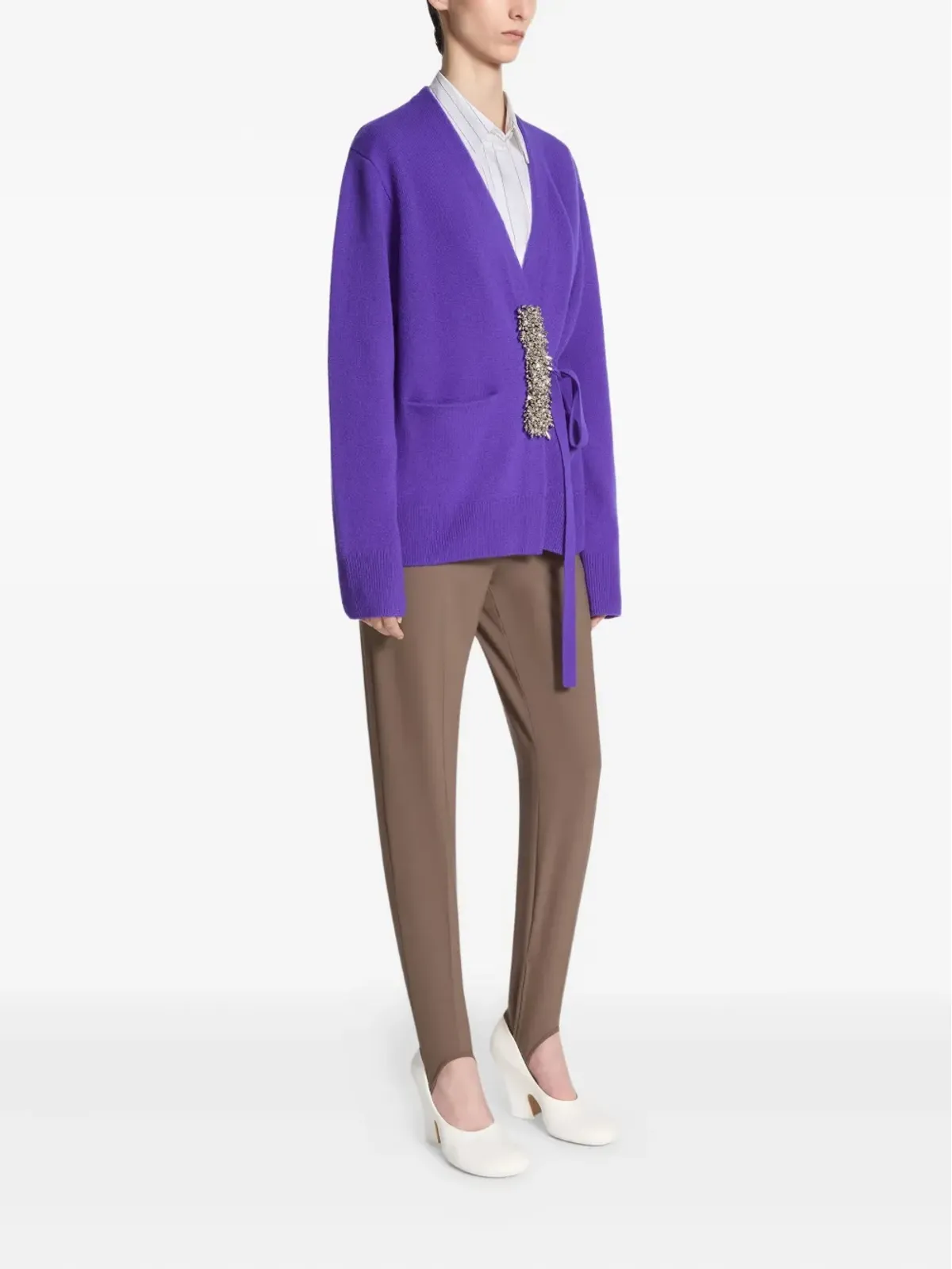Dries Van Noten スターラップ トラウザーズ - 画像3