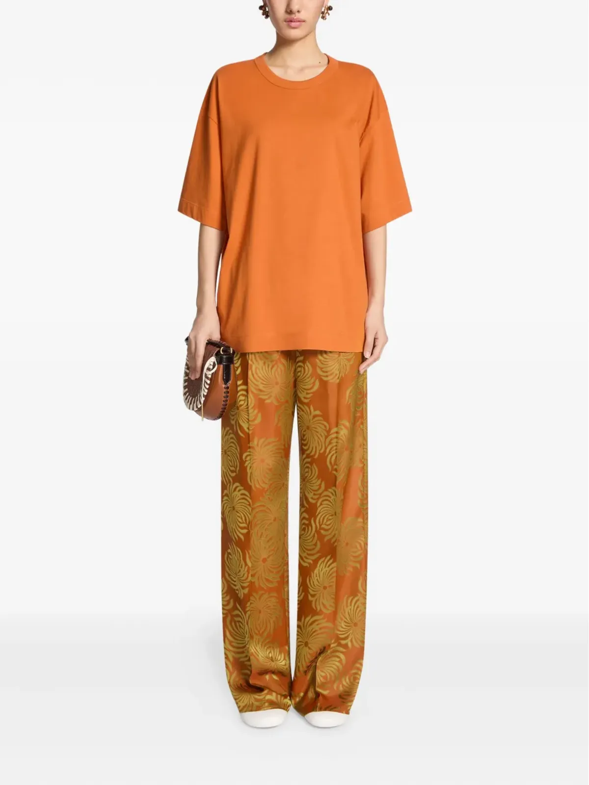 DRIES VAN NOTEN コットン クルーネック Tシャツ - オレンジ - 画像2