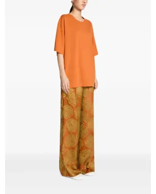 DRIES VAN NOTEN コットン クルーネック Tシャツ - オレンジ - サムネイル3