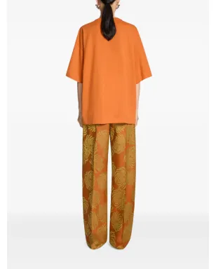 DRIES VAN NOTEN コットン クルーネック Tシャツ - オレンジ - サムネイル4