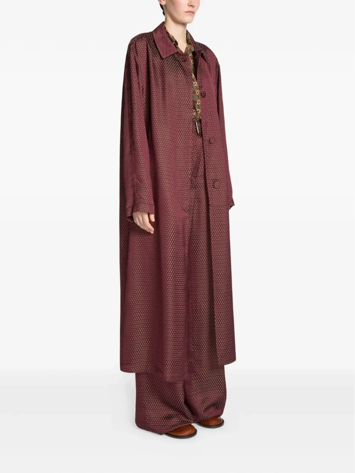 DRIES VAN NOTEN ジャカードドットコート - 画像3