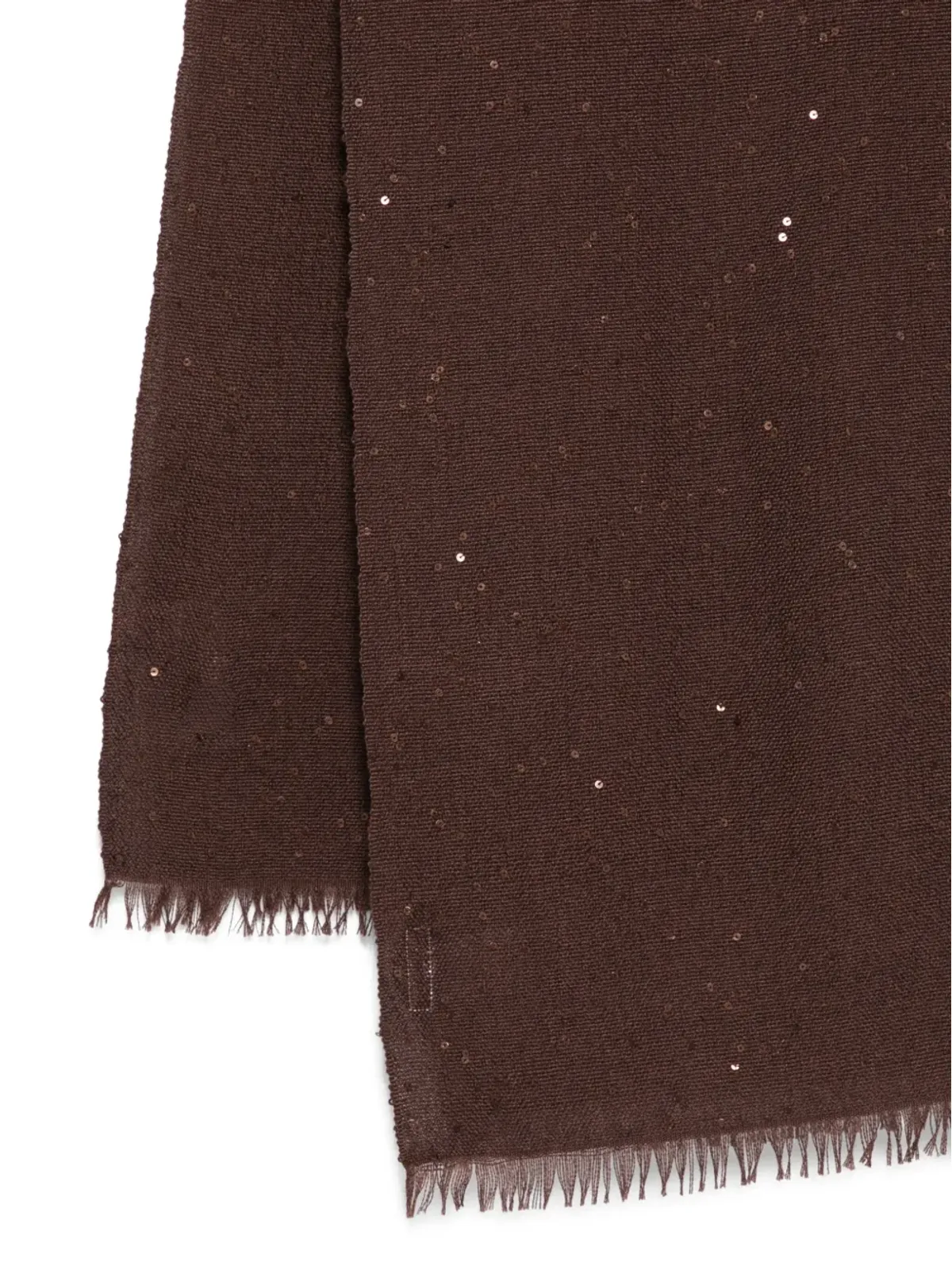 Brunello Cucinelli ダイヤモンドヤーン・スパンコール付きスカーフ - 画像2