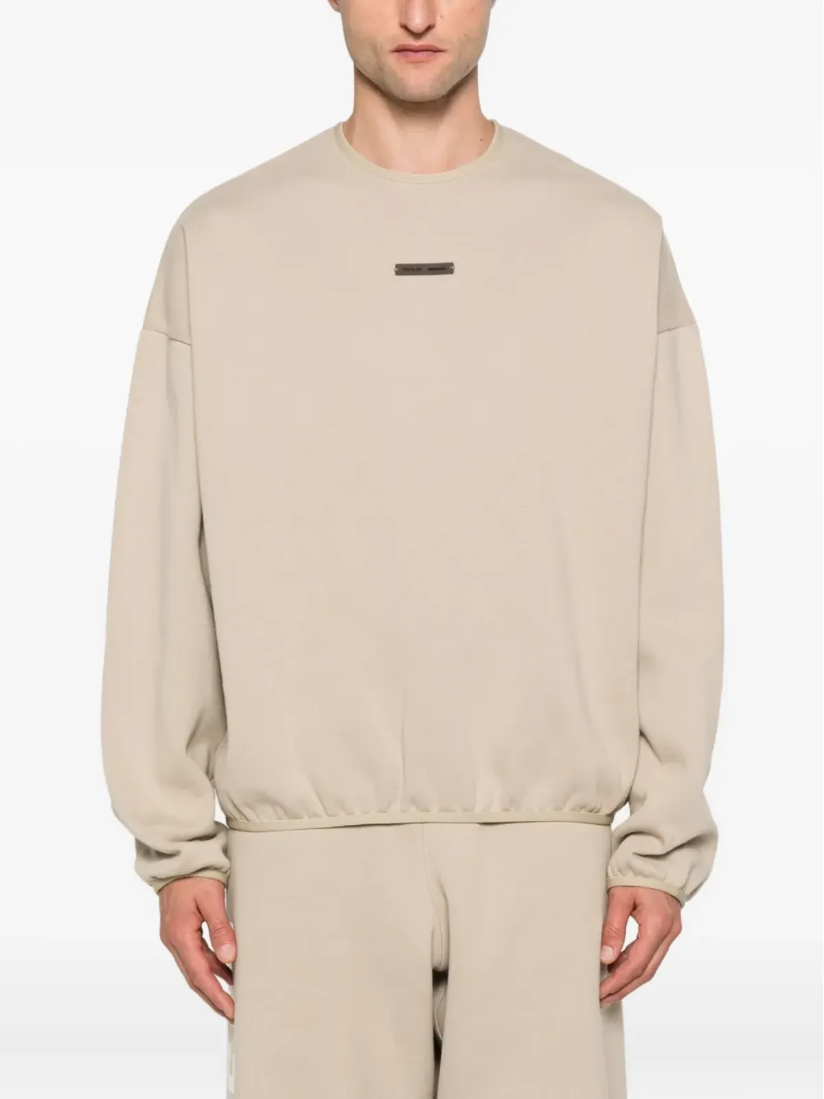 FEAR OF GOD ESSENTIALS ロゴプレート コットン スウェットシャツ - 画像3