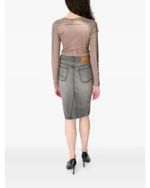 Marine Serre 膝丈ミディスカート - サムネイル3