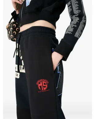 Marine Serre long-sleeve hoodie - Black - サムネイル4