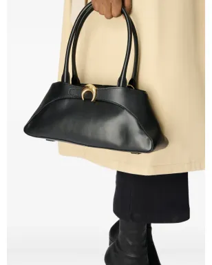 Marine Serre オーロラ スムースレザー トートバッグ - ブラック - サムネイル5