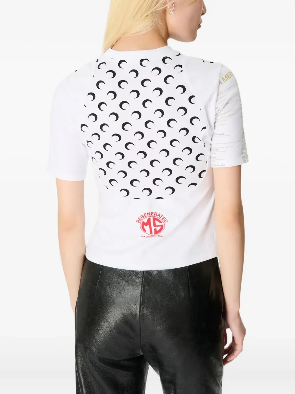 Marine Serre クレセントムーン グラフィック Tシャツ - 画像2