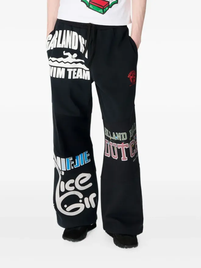 Marine Serre Marine Serre グラフィックプリント トラックパンツの商品画像