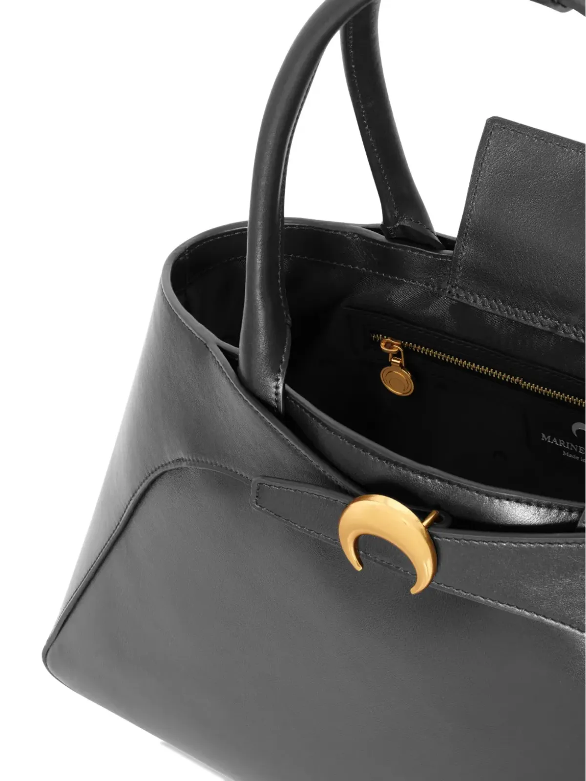 Marine Serre オーロラ スムースレザー トートバッグ - 画像3