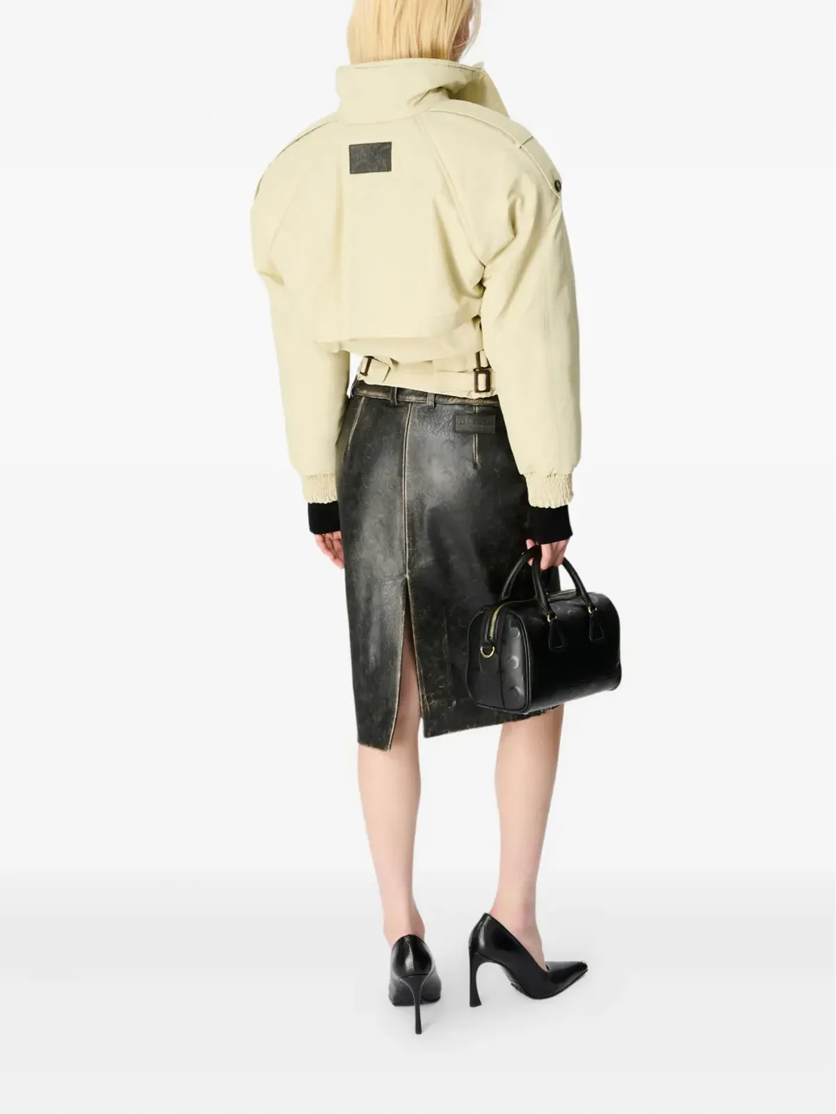 Marine Serre ハイネックボンバージャケット - 画像3