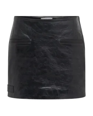 Marine Serre グロッシー ムーン レザー スカート - サムネイル1