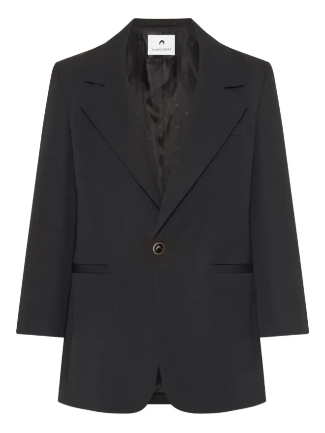 Marine Serre Marine Serre ツイル生地のボックス型ブレザーの商品画像