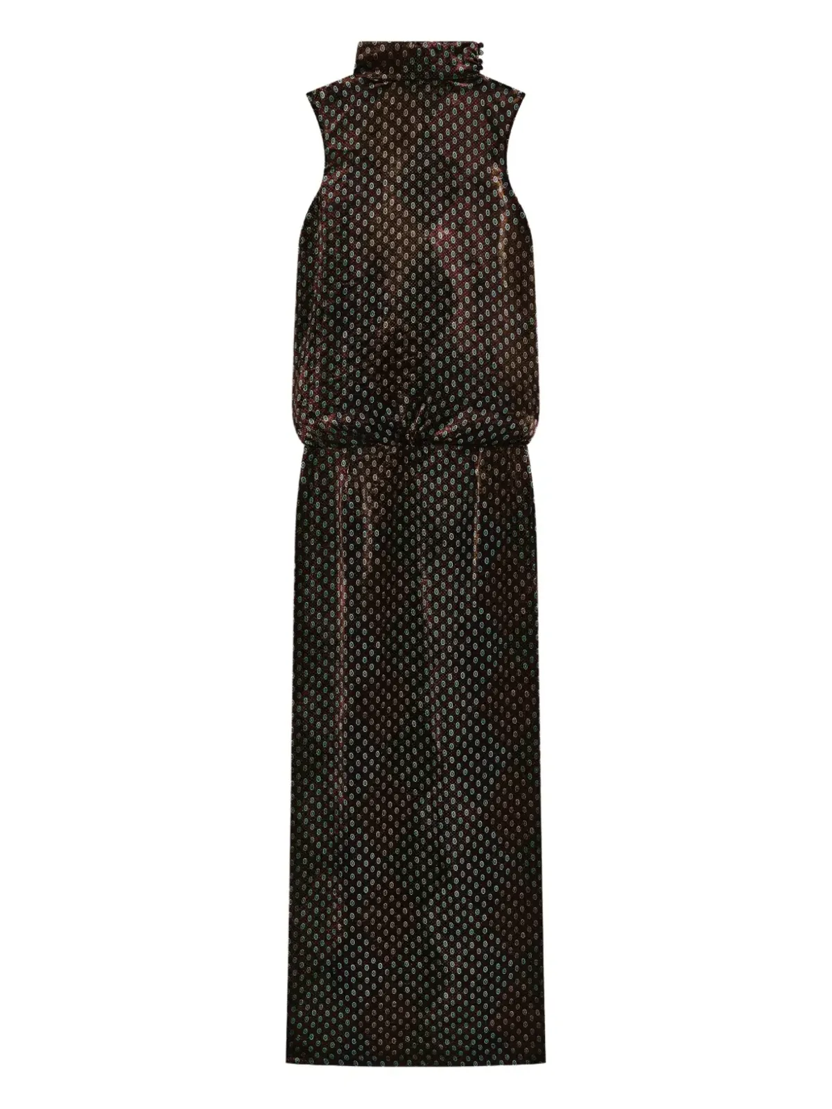 DRIES VAN NOTEN プリント ハイネック ドレス - 画像1